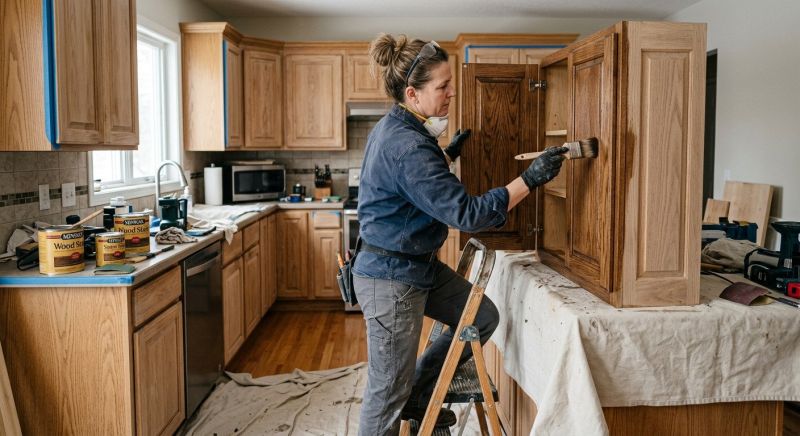 Commercial Cabinets Refinishing