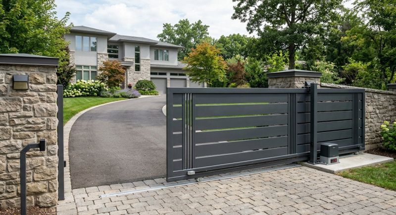 Commercial Driveway Gate Installation