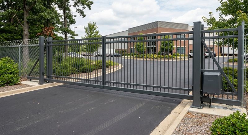 Commercial Driveway Gate Installation