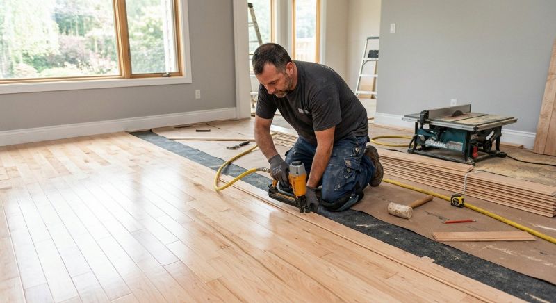 Commercial Hardwood Floor Installation