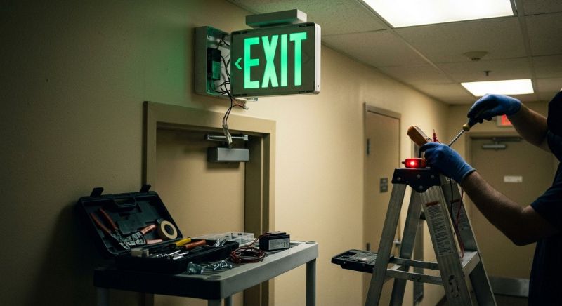 Exit Sign Installation