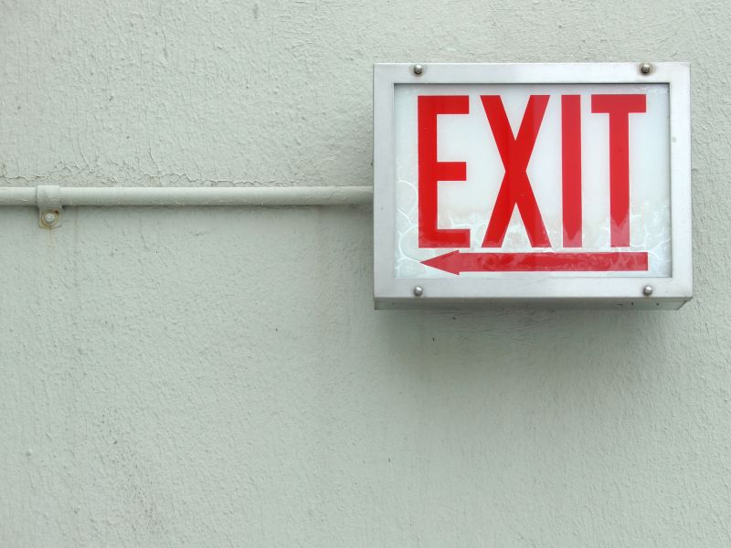 Exit Sign Installation