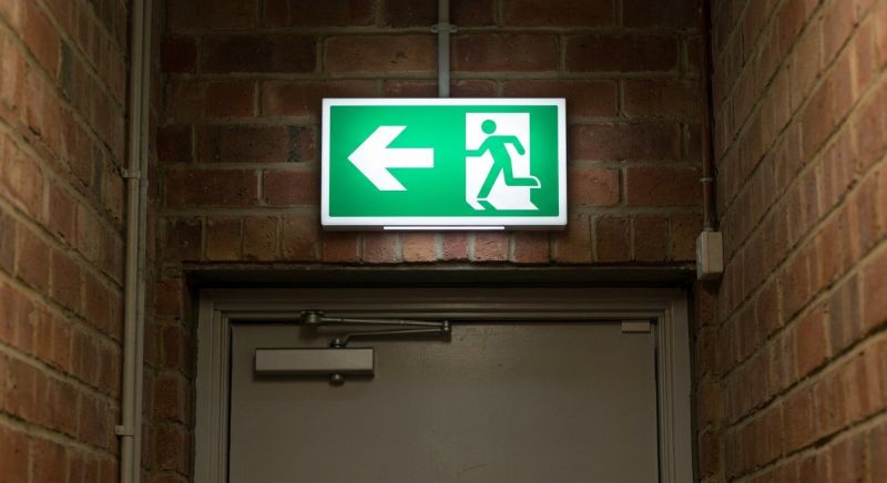 Exit Sign Installation