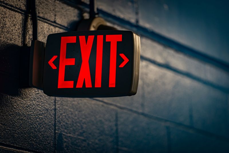 Exit Sign Installation