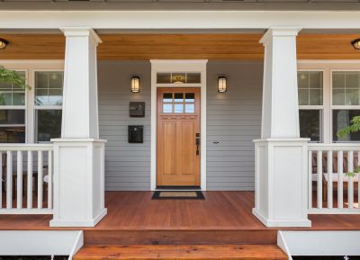 Exterior Door Staining