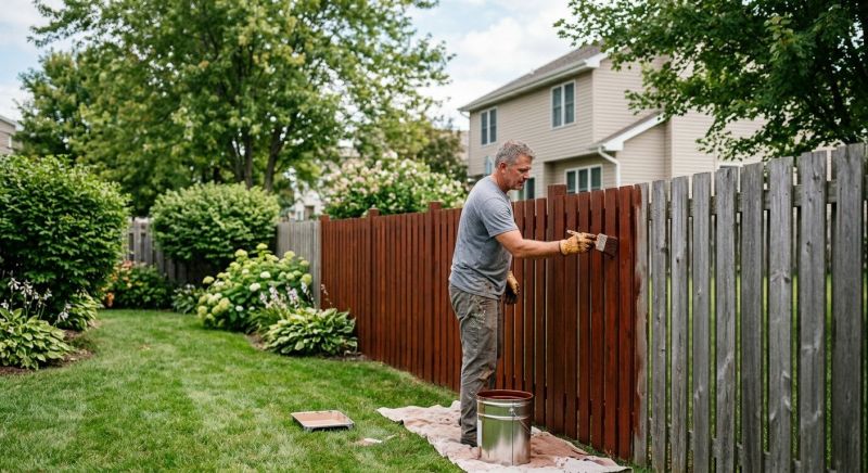 Fence Staining