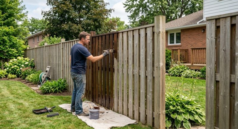 Fence Staining