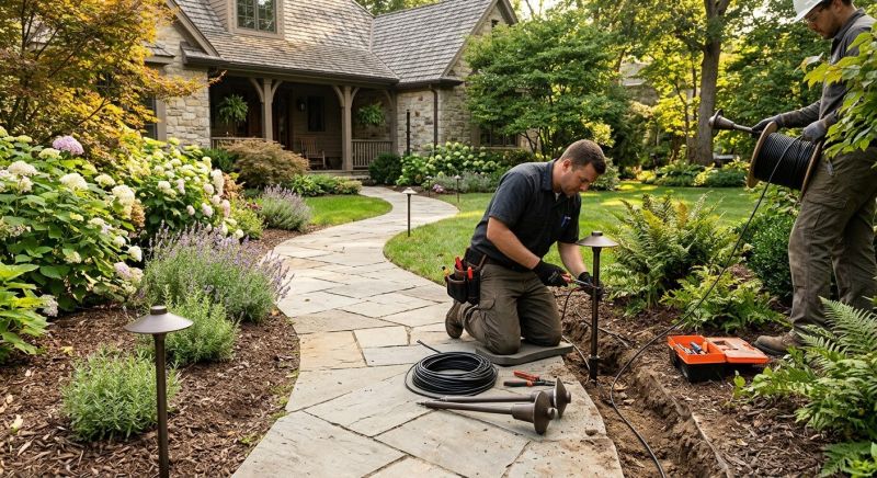 Landscape Lighting Installation