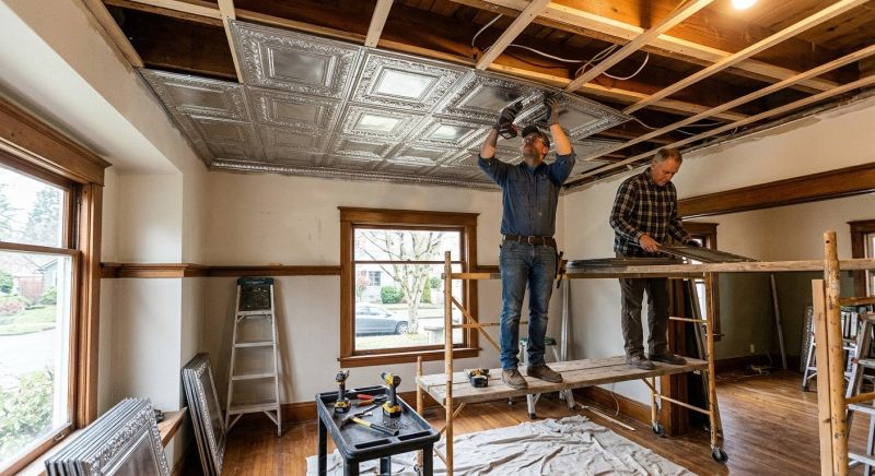 Metal Ceiling Cover Installation