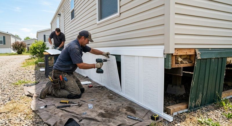 Mobile Home Skirting Repai