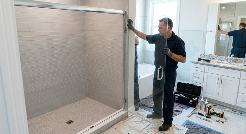 Shower Door Installation