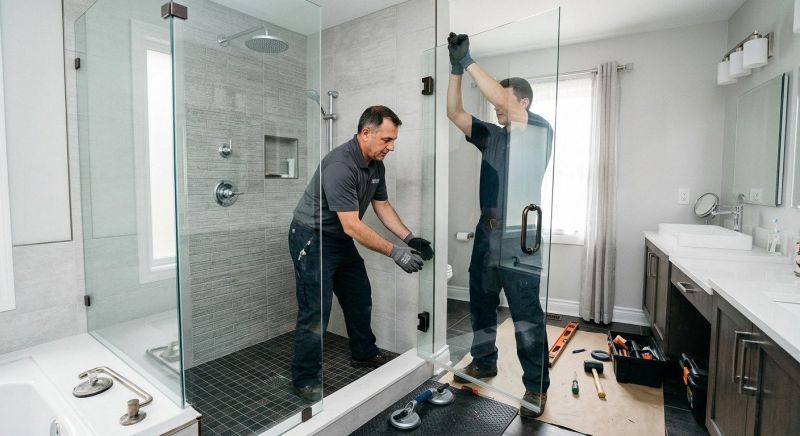 Shower Door Installation