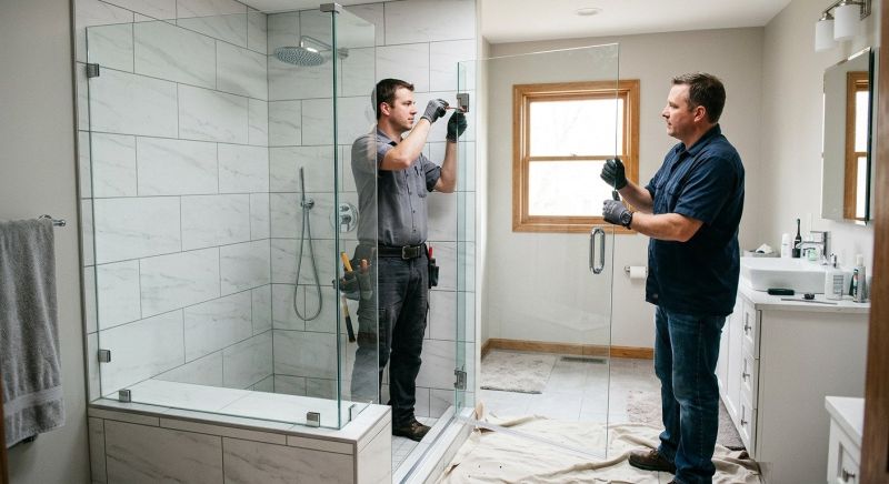 Shower Door Installation