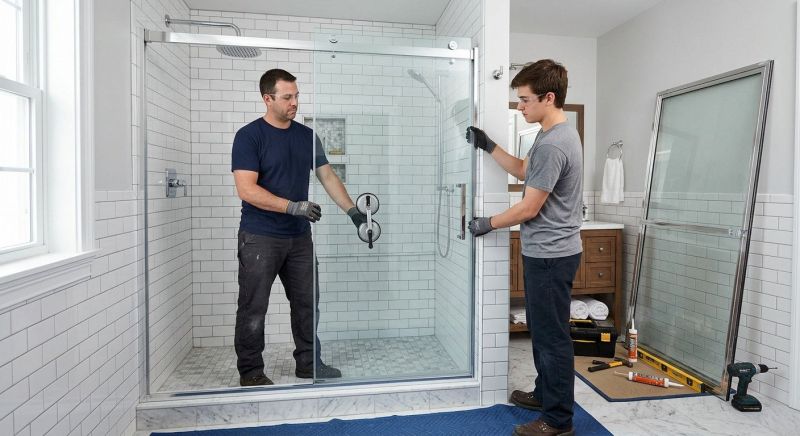 Shower Door Installation