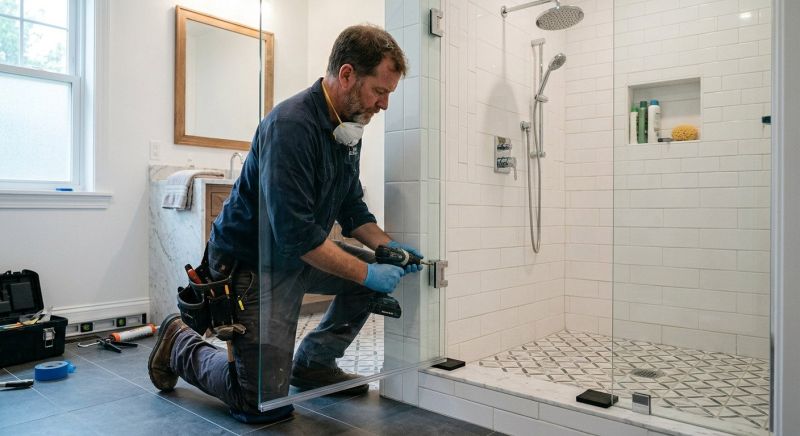 Shower Door Installation