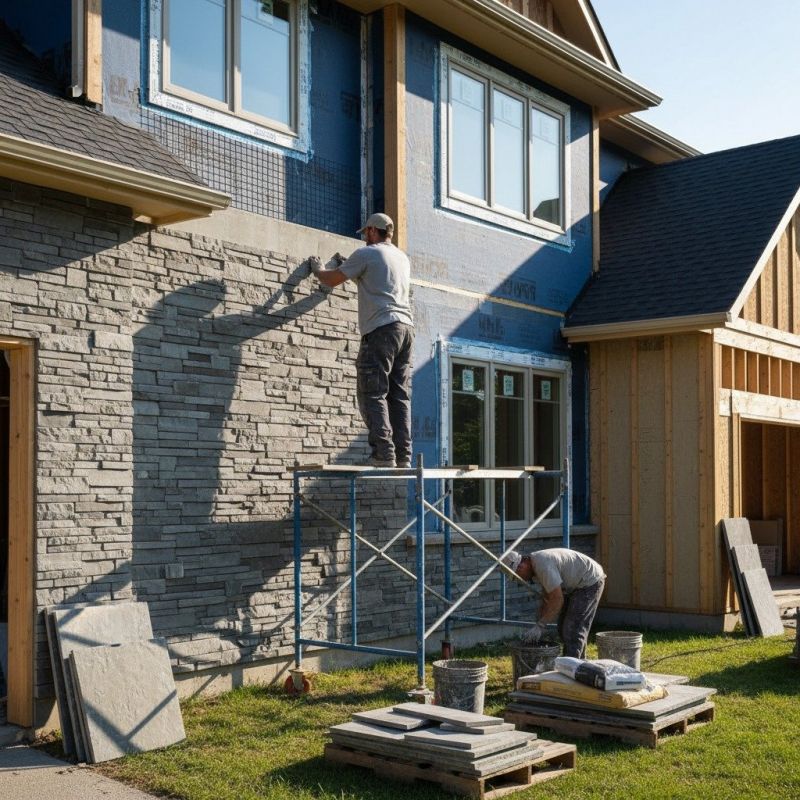 Stone Siding Installation