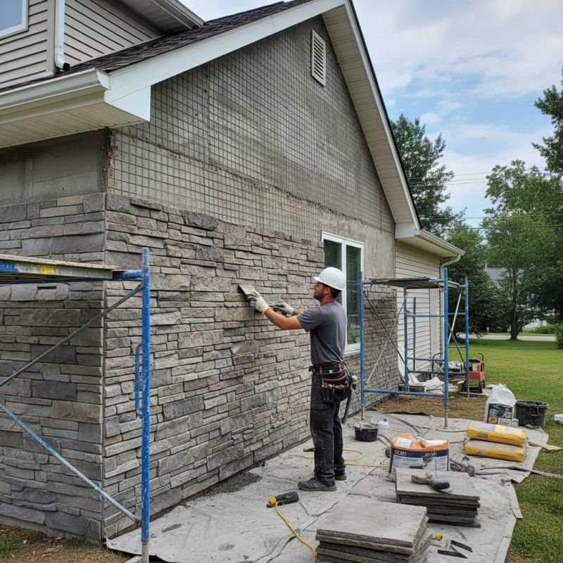 Stone Siding Installation