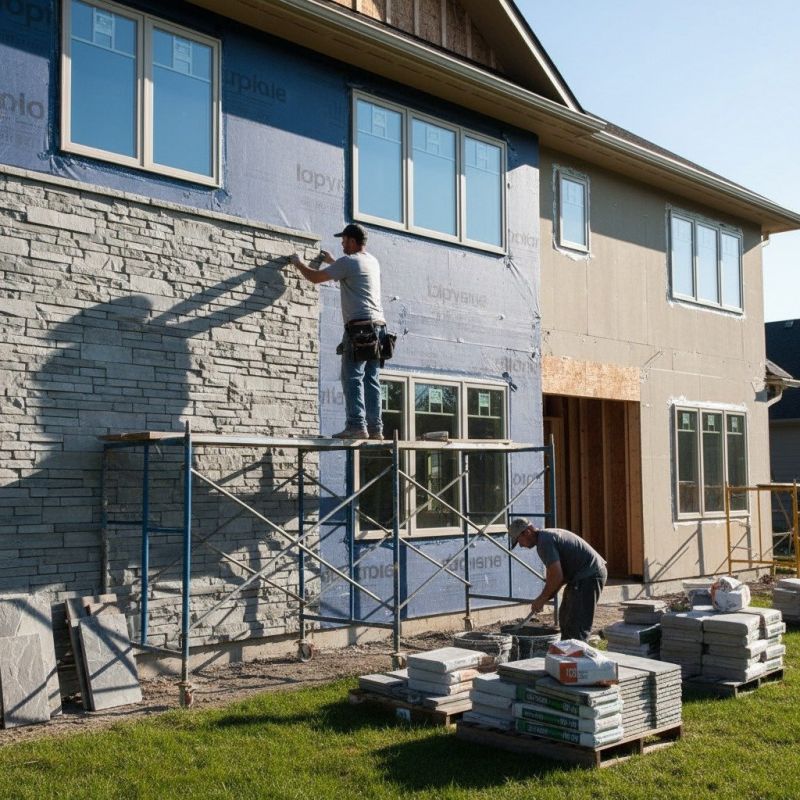 Stone Siding Installation