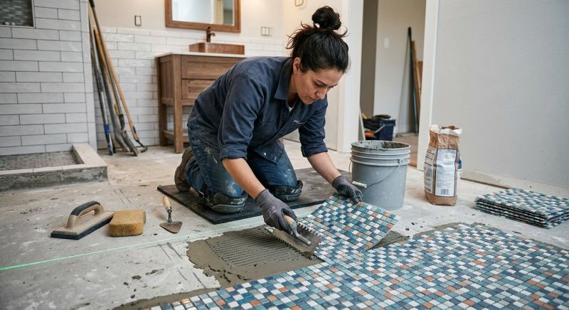 Tile Floor Installation