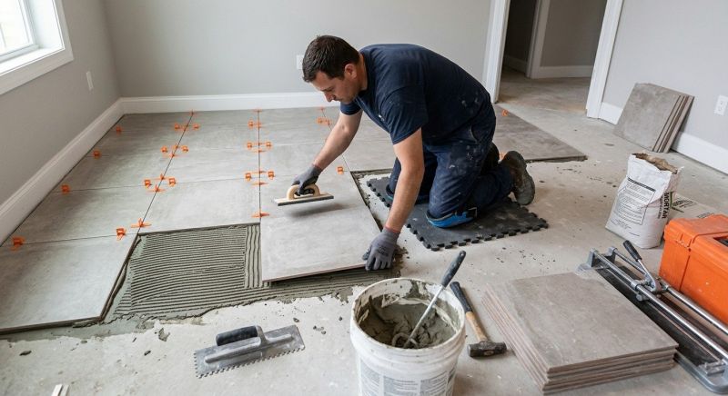 Tile Floor Installation