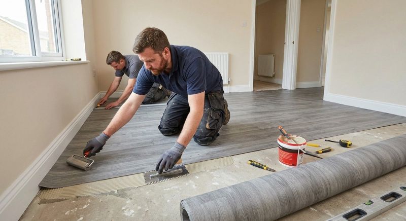 Vinyl Floor Installation