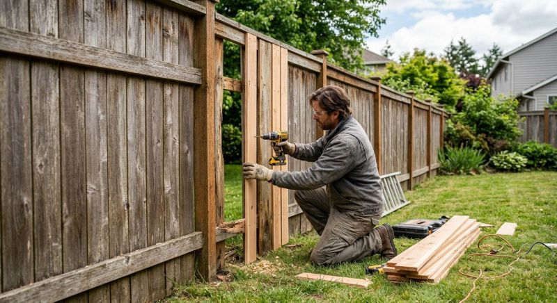Wood Fence Repair