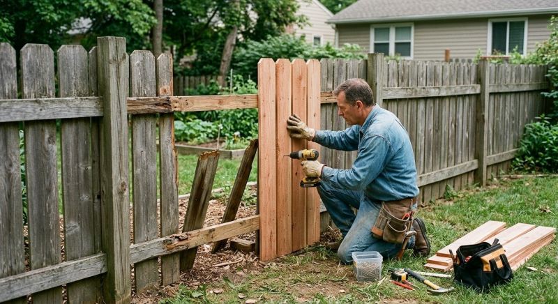 Wood Fence Repair
