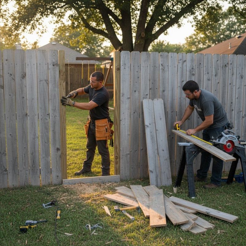 Wood Fence Repair