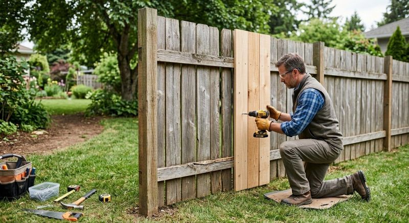 Wood Fence Repair