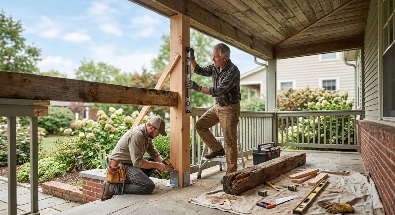 Wood Porch Installation