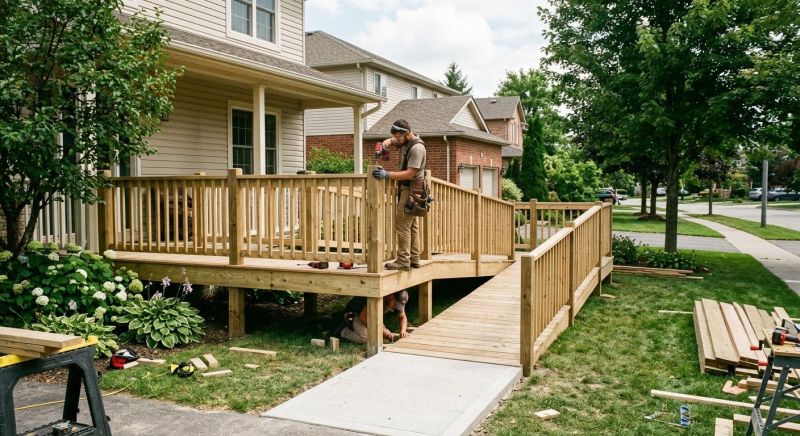 Wood Ramp Installation