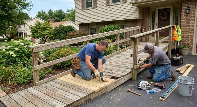 Wood Ramp Installation