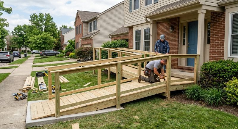 Wood Ramp Installation