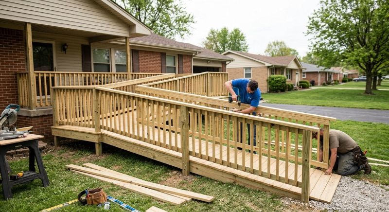 Wood Ramp Installation