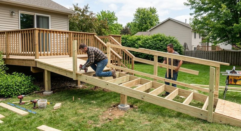 Wood Ramp Installation