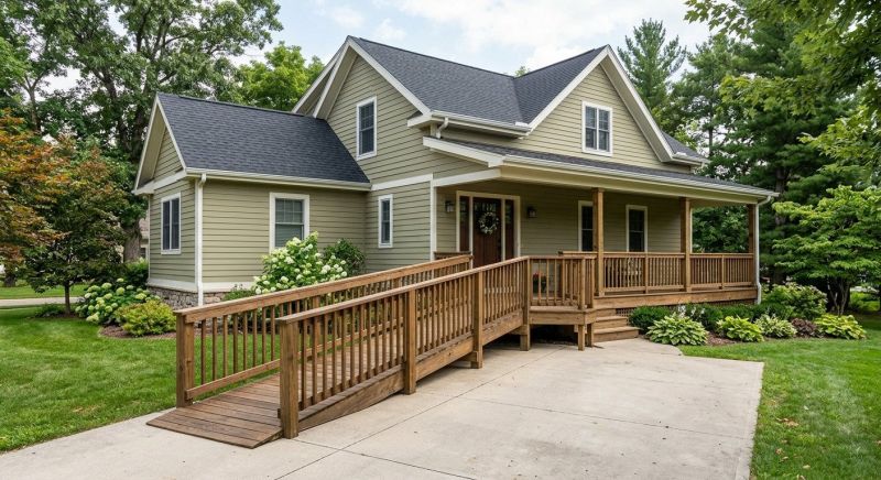 Wood Ramp Installation