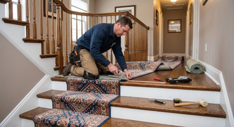 Wood Stairs Installation
