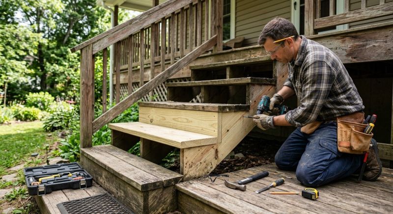 Wood Stairs Repair