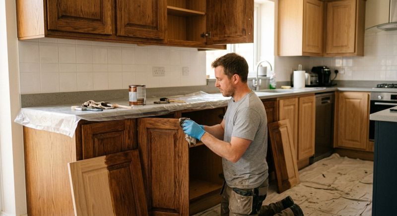Commercial Cabinets Refinishing