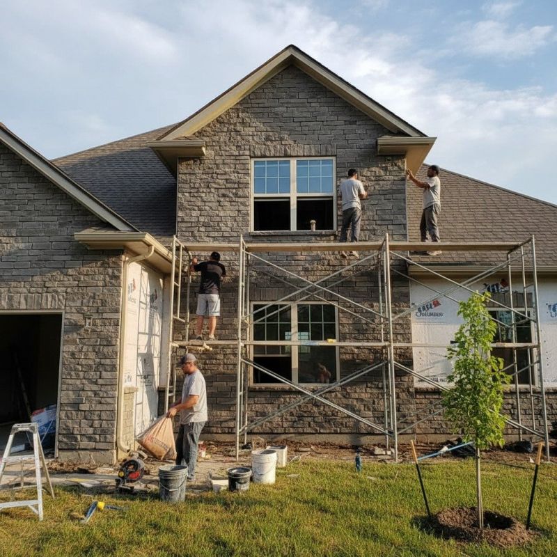 Stone Siding Installation